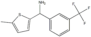 (5-methylthiophen-2-yl)[3-(trifluoromethyl)phenyl]methanamine Structure