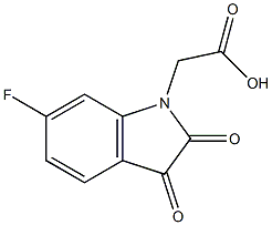 (6-fluoro-2,3-dioxo-2,3-dihydro-1H-indol-1-yl)acetic acid Structure