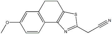 (7-methoxy-4,5-dihydronaphtho[1,2-d][1,3]thiazol-2-yl)acetonitrile Structure