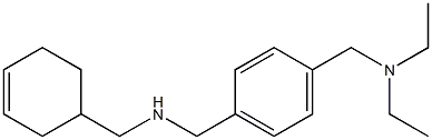 (cyclohex-3-en-1-ylmethyl)({4-[(diethylamino)methyl]phenyl}methyl)amine Structure