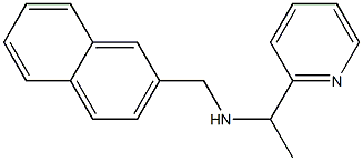 (naphthalen-2-ylmethyl)[1-(pyridin-2-yl)ethyl]amine 구조식 이미지