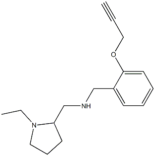 [(1-ethylpyrrolidin-2-yl)methyl]({[2-(prop-2-yn-1-yloxy)phenyl]methyl})amine 구조식 이미지