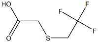 [(2,2,2-trifluoroethyl)thio]acetic acid Structure