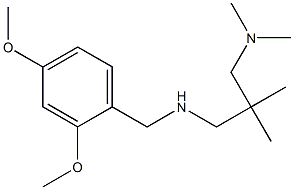 [(2,4-dimethoxyphenyl)methyl]({2-[(dimethylamino)methyl]-2-methylpropyl})amine 구조식 이미지