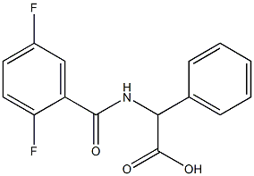 [(2,5-difluorobenzoyl)amino](phenyl)acetic acid 구조식 이미지