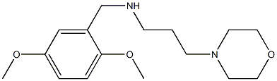 [(2,5-dimethoxyphenyl)methyl][3-(morpholin-4-yl)propyl]amine Structure