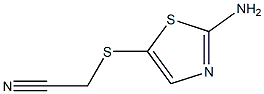 [(2-amino-1,3-thiazol-5-yl)thio]acetonitrile Structure