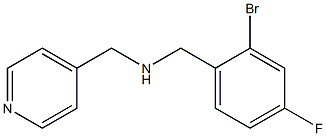 [(2-bromo-4-fluorophenyl)methyl](pyridin-4-ylmethyl)amine Structure