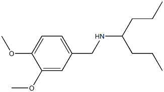 [(3,4-dimethoxyphenyl)methyl](heptan-4-yl)amine Structure