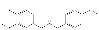 [(3,4-dimethoxyphenyl)methyl][(4-methoxyphenyl)methyl]amine 구조식 이미지