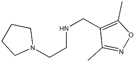 [(3,5-dimethyl-1,2-oxazol-4-yl)methyl][2-(pyrrolidin-1-yl)ethyl]amine 구조식 이미지