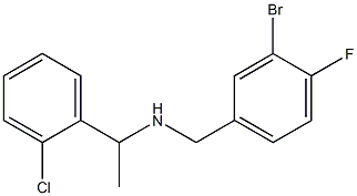 [(3-bromo-4-fluorophenyl)methyl][1-(2-chlorophenyl)ethyl]amine 구조식 이미지