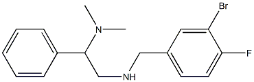 [(3-bromo-4-fluorophenyl)methyl][2-(dimethylamino)-2-phenylethyl]amine 구조식 이미지