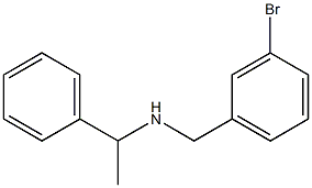 [(3-bromophenyl)methyl](1-phenylethyl)amine Structure