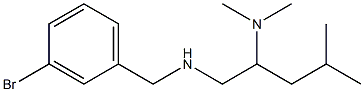 [(3-bromophenyl)methyl][2-(dimethylamino)-4-methylpentyl]amine Structure