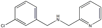 [(3-chlorophenyl)methyl](pyridin-2-ylmethyl)amine 구조식 이미지