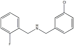 [(3-chlorophenyl)methyl][(2-fluorophenyl)methyl]amine Structure