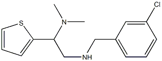 [(3-chlorophenyl)methyl][2-(dimethylamino)-2-(thiophen-2-yl)ethyl]amine Structure