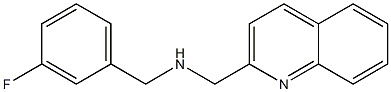 [(3-fluorophenyl)methyl](quinolin-2-ylmethyl)amine Structure