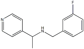 [(3-fluorophenyl)methyl][1-(pyridin-4-yl)ethyl]amine Structure