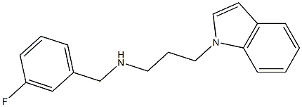 [(3-fluorophenyl)methyl][3-(1H-indol-1-yl)propyl]amine Structure