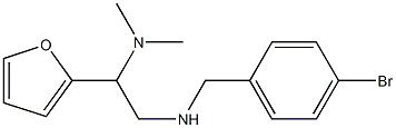 [(4-bromophenyl)methyl][2-(dimethylamino)-2-(furan-2-yl)ethyl]amine 구조식 이미지