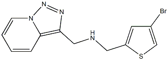 [(4-bromothiophen-2-yl)methyl]({[1,2,4]triazolo[3,4-a]pyridin-3-ylmethyl})amine 구조식 이미지