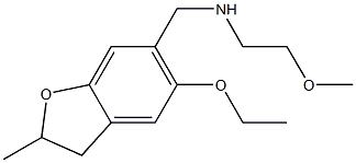 [(5-ethoxy-2-methyl-2,3-dihydro-1-benzofuran-6-yl)methyl](2-methoxyethyl)amine Structure