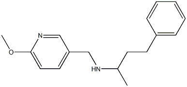 [(6-methoxypyridin-3-yl)methyl](4-phenylbutan-2-yl)amine 구조식 이미지