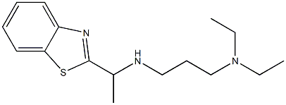 [1-(1,3-benzothiazol-2-yl)ethyl][3-(diethylamino)propyl]amine 구조식 이미지
