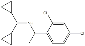 [1-(2,4-dichlorophenyl)ethyl](dicyclopropylmethyl)amine 구조식 이미지