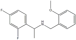 [1-(2,4-difluorophenyl)ethyl][(2-methoxyphenyl)methyl]amine Structure