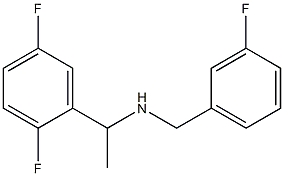 [1-(2,5-difluorophenyl)ethyl][(3-fluorophenyl)methyl]amine Structure