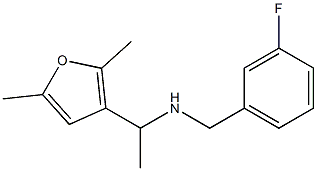 [1-(2,5-dimethylfuran-3-yl)ethyl][(3-fluorophenyl)methyl]amine Structure