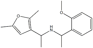 [1-(2,5-dimethylfuran-3-yl)ethyl][1-(2-methoxyphenyl)ethyl]amine Structure