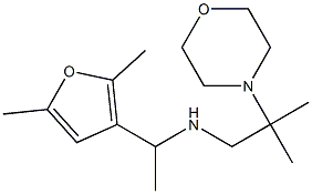 [1-(2,5-dimethylfuran-3-yl)ethyl][2-methyl-2-(morpholin-4-yl)propyl]amine 구조식 이미지