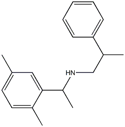 [1-(2,5-dimethylphenyl)ethyl](2-phenylpropyl)amine Structure