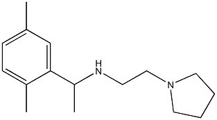 [1-(2,5-dimethylphenyl)ethyl][2-(pyrrolidin-1-yl)ethyl]amine 구조식 이미지