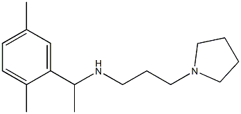 [1-(2,5-dimethylphenyl)ethyl][3-(pyrrolidin-1-yl)propyl]amine Structure