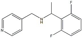 [1-(2,6-difluorophenyl)ethyl](pyridin-4-ylmethyl)amine 구조식 이미지