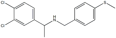 [1-(3,4-dichlorophenyl)ethyl]({[4-(methylsulfanyl)phenyl]methyl})amine 구조식 이미지