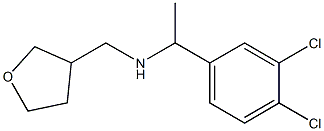 [1-(3,4-dichlorophenyl)ethyl](oxolan-3-ylmethyl)amine 구조식 이미지