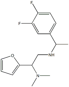 [1-(3,4-difluorophenyl)ethyl][2-(dimethylamino)-2-(furan-2-yl)ethyl]amine 구조식 이미지