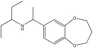 [1-(3,4-dihydro-2H-1,5-benzodioxepin-7-yl)ethyl](pentan-3-yl)amine Structure