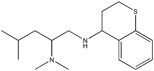 [1-(3,4-dihydro-2H-1-benzothiopyran-4-ylamino)-4-methylpentan-2-yl]dimethylamine 구조식 이미지