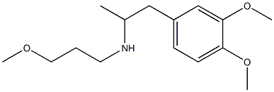 [1-(3,4-dimethoxyphenyl)propan-2-yl](3-methoxypropyl)amine 구조식 이미지