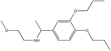 [1-(3,4-dipropoxyphenyl)ethyl](2-methoxyethyl)amine Structure