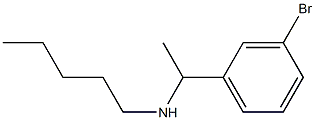 [1-(3-bromophenyl)ethyl](pentyl)amine Structure