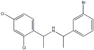 [1-(3-bromophenyl)ethyl][1-(2,4-dichlorophenyl)ethyl]amine 구조식 이미지