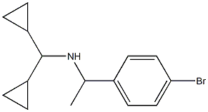 [1-(4-bromophenyl)ethyl](dicyclopropylmethyl)amine 구조식 이미지